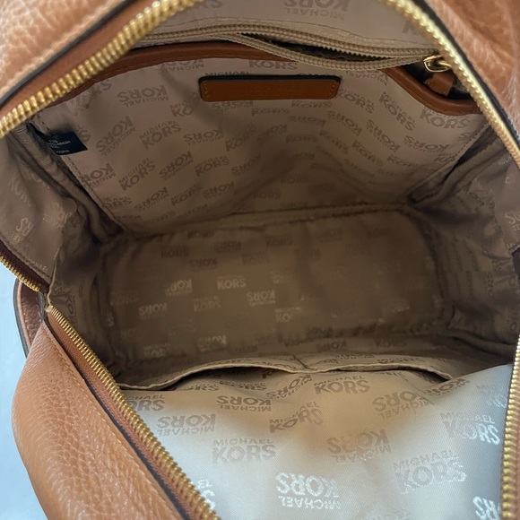 Michael Kors Women's Abbey Medium‎ Studded Leather Backpack Brown - Picture 9 of 16